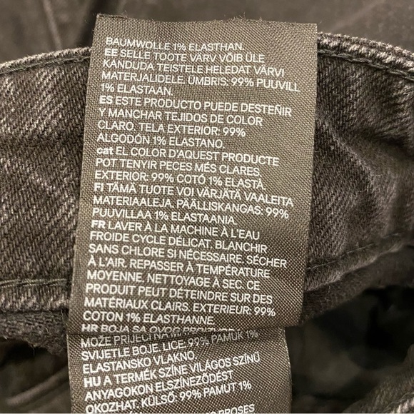 H&M | Size 2 | Jeans | Color washed black - Picture 4 of 4